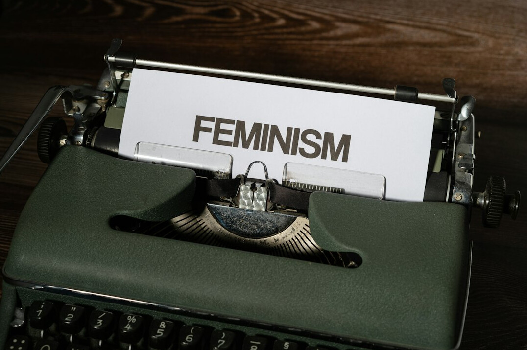 Vintage typewriter with a sheet of paper