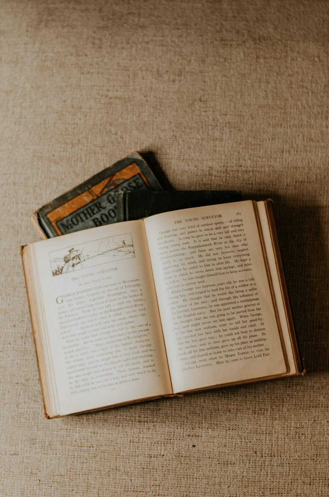 vintage book pages
